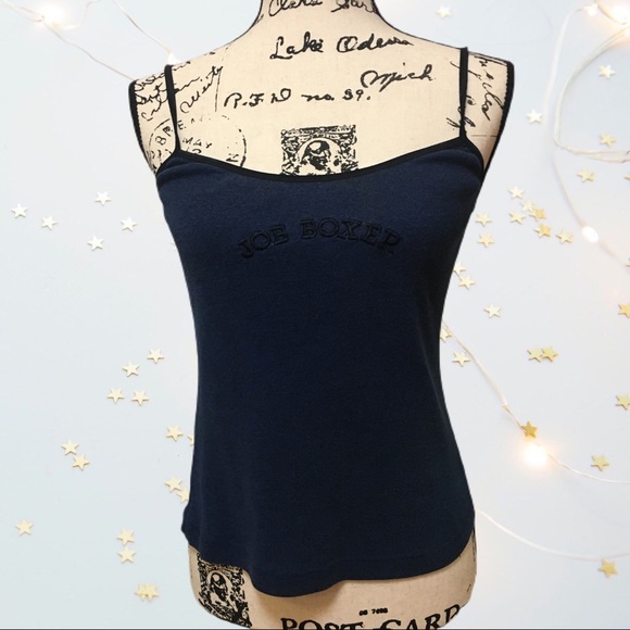 Navy blue Joe Boxer spaghetti strap top - Picture 1 of 9